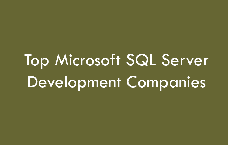 Top Microsoft SQL Server Development Companies 2026